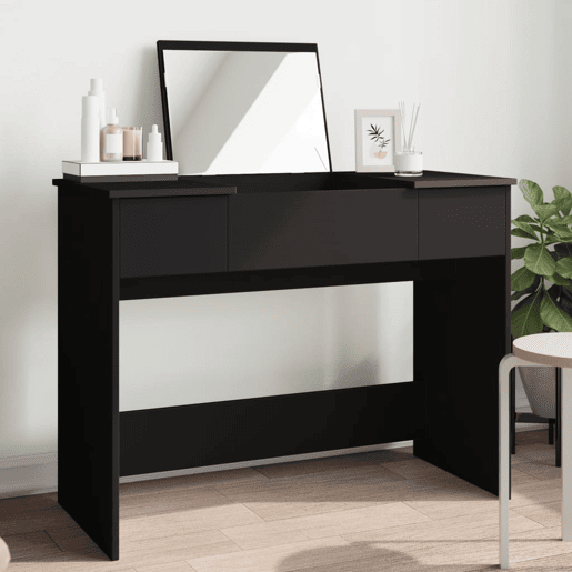 Penteadeira - Toucador com espelho 100x45x76 cm preto