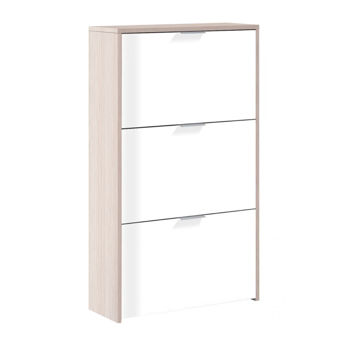 Zapatero snow roble - blanco 60 x 113 x 22 cm