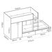 Cama tren Matt camas con armario y cajones 275x102 Cama tren Matt camas con armario y cajones 275x102 Blanco