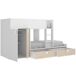 Cama tren Matt camas con armario y cajones 275x102 Cama tren Matt camas con armario y cajones 275x102 Blanco