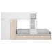 Cama tren Matt camas con armario y cajones 275x102 Cama tren Matt camas con armario y cajones 275x102 Blanco