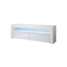 Móvel TV Sala de estar e jantar Branco 140x35x50,5 2 portas LED Aker Muebles Bonitos