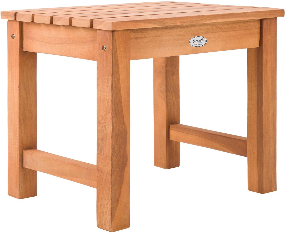 Mesa auxiliar frankton madera teca 39x51x43 cm