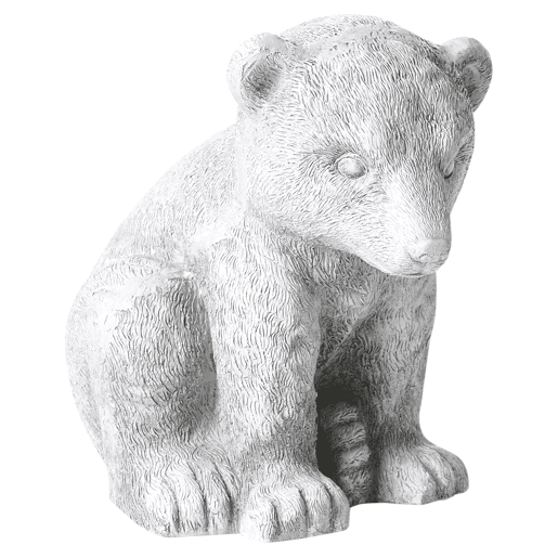 Figura decorativa de jardim BOWE Urso Cinzento