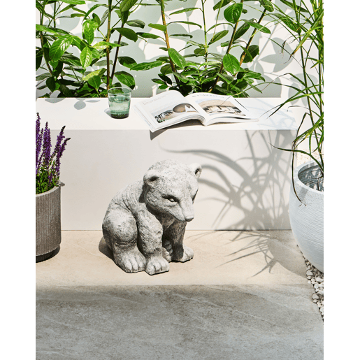 Figura decorativa de jardim BOWE Urso Cinzento