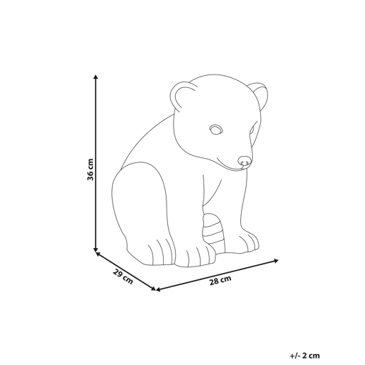 Figura decorativa de jardim BOWE Urso Cinzento