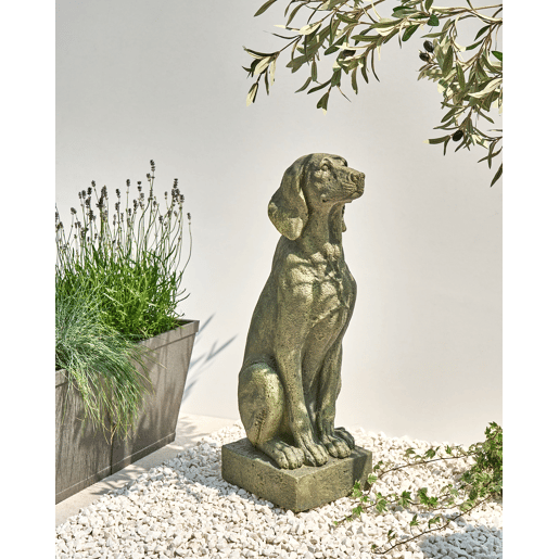 Figura decorativa de jardim NAIROBI Cão Verde