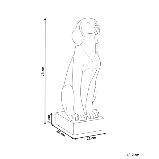 Figura decorativa de jardim NAIROBI Cão Verde