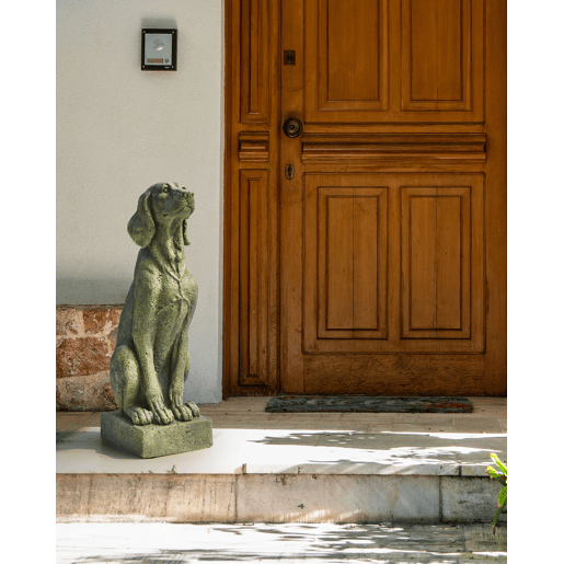 Figura decorativa de jardim NAIROBI Cão Verde