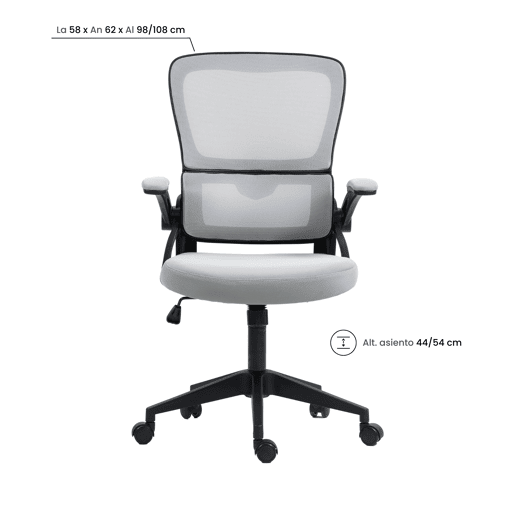 Cadeira de mesa com rodízios ErgoFlex