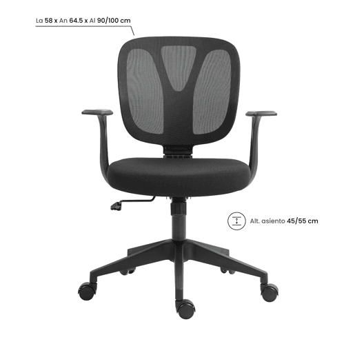 Cadeira de mesa com rodízios Nexus