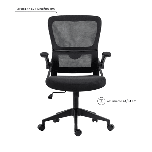 Cadeira de mesa com rodízios ErgoFlex