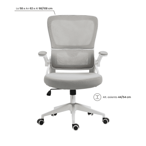 Cadeira de mesa com rodízios ErgoFlex
