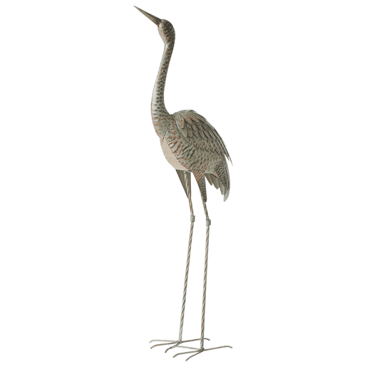 Figura decorativa de jardim BOFFA Garça Castanho