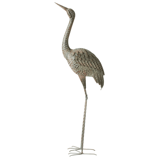 Figura decorativa de jardim BOFFA Garça Castanho