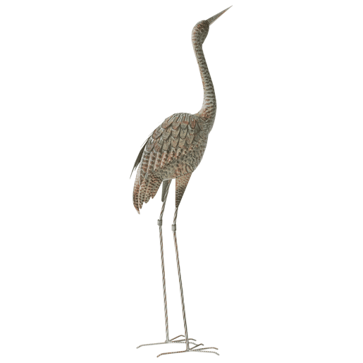 Figura decorativa de jardim BOFFA Garça Castanho