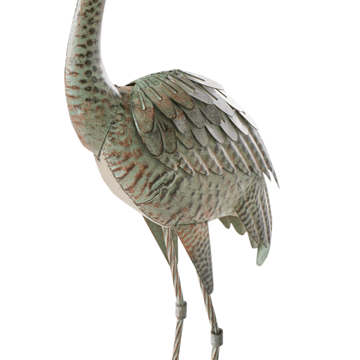 Figura decorativa de jardim BOFFA Garça Castanho