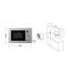 Microondas integrable Hisense BIM320G41X 1000W 20L 15 programas Microondas integrable Hisense BIM320G41X 1000W 20L 15 programas Inox