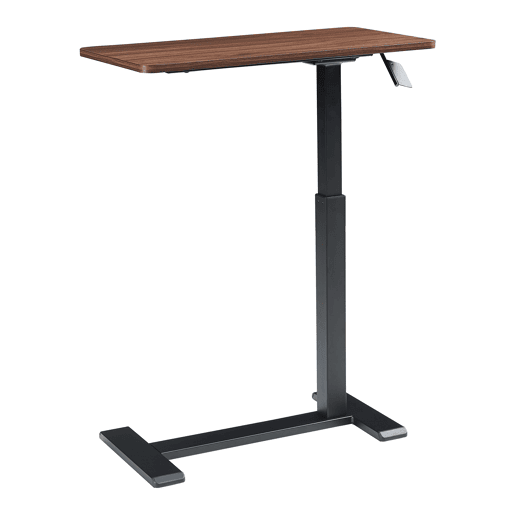 Mesa para computador portátil regulável em altura Klirg 66-92x68x36 cm aspeto nogueirapreto en.casa