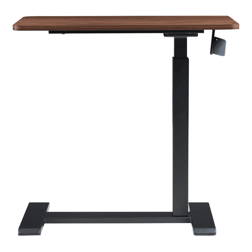 Mesa para computador portátil regulável em altura Klirg 66-92x68x36 cm aspeto nogueirapreto en.casa
