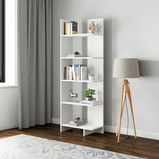 Estante Vireftere 176x62x29 cm Branco en.casa