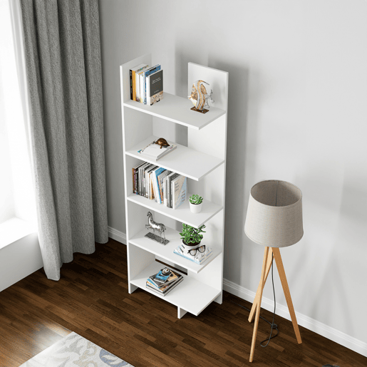 Estante Vireftere 176x62x29 cm Branco en.casa
