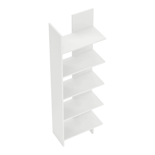Estante Vireftere 176x62x29 cm Branco en.casa