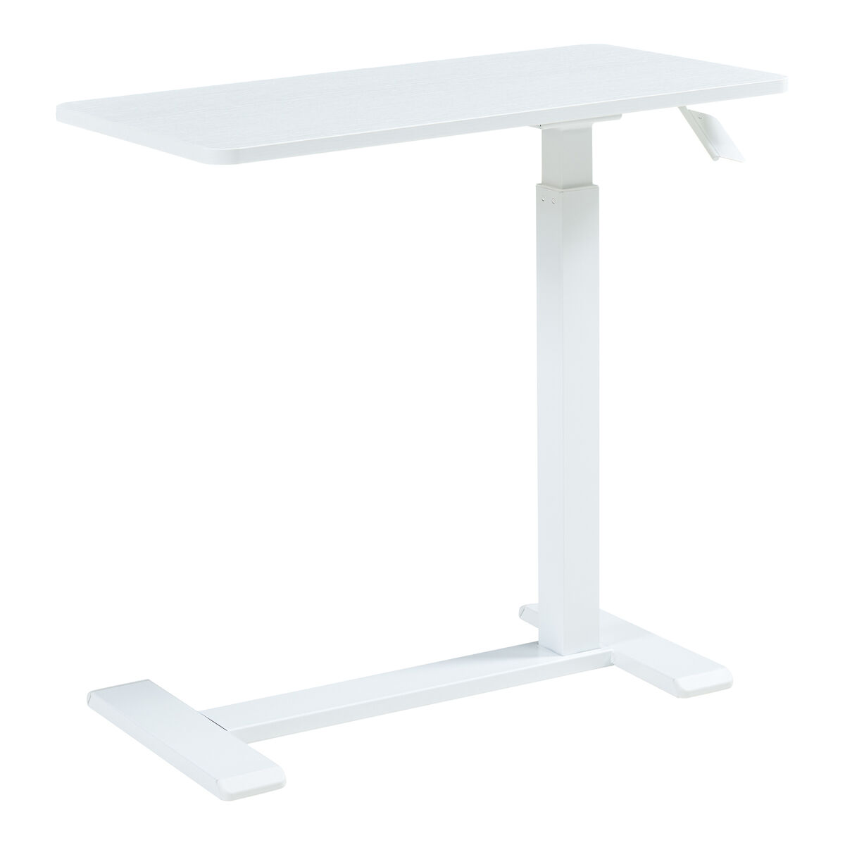 Mesa para ordenador portátil forma c klirg 68x36x66-92 cm blanco [en.casa]