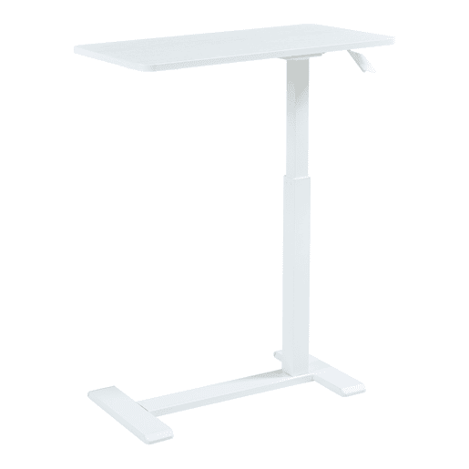 Mesa para computador portátil regulável em altura Klirg 66-92x68x36 cm Branco en.casa Mesa para computador portátil regulável em altura Klirg 66-92x68x36 cm Branco en.casa