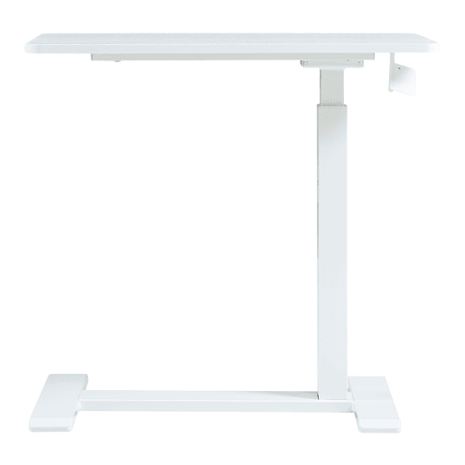 Mesa para computador portátil regulável em altura Klirg 66-92x68x36 cm Branco en.casa Mesa para computador portátil regulável em altura Klirg 66-92x68x36 cm Branco en.casa
