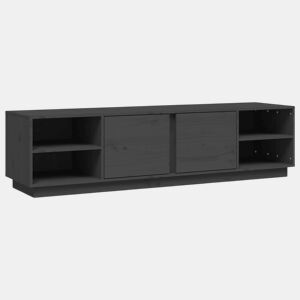Móvel de TV - Modulo de TV - Armário de TV 156x40x40 cm madeira de pinho maciça cinzento