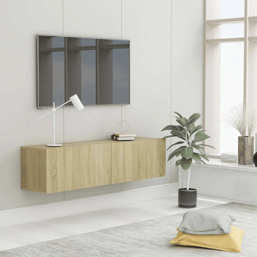Móvel de TV - Modulo de TV - Armário de TV 120x30x30 cm derivados de madeira carvalho sonoma