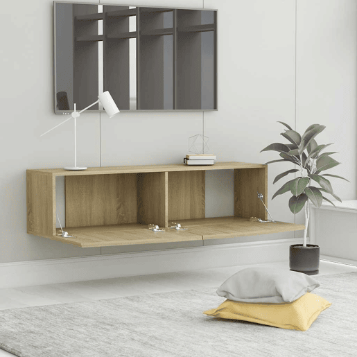 Móvel de TV - Modulo de TV - Armário de TV 120x30x30 cm derivados de madeira carvalho sonoma