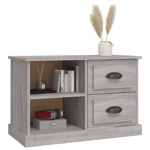Móvel de TV - Modulo de TV - Armário de TV 73x35,5x47,5cm derivados de madeira cinzento sonoma