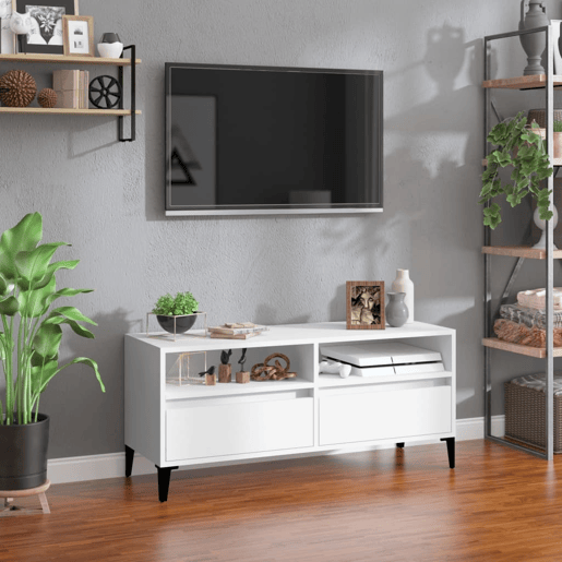 Móvel de TV - Modulo de TV - Armário de TV 100x34,5x44,5 cm derivados de madeira branco