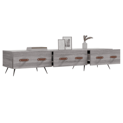 Móvel de TV - Modulo de TV - Armário de TV 150x36x30 cm derivados de madeira cinzento sonoma