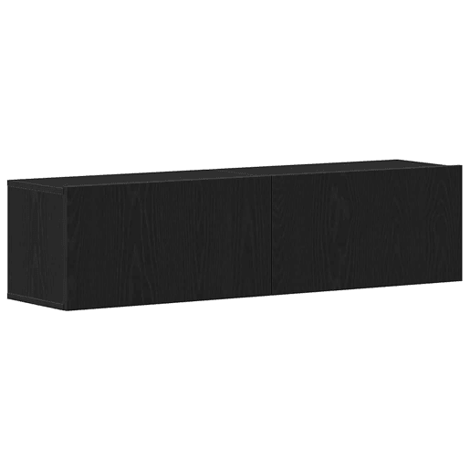 Móvel de TV - Modulo de TV - Armário de TV 120x30x30,5cm derivados de madeira carvalho preto