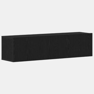 Móvel de TV - Modulo de TV - Armário de TV 120x30x30,5cm derivados de madeira carvalho preto
