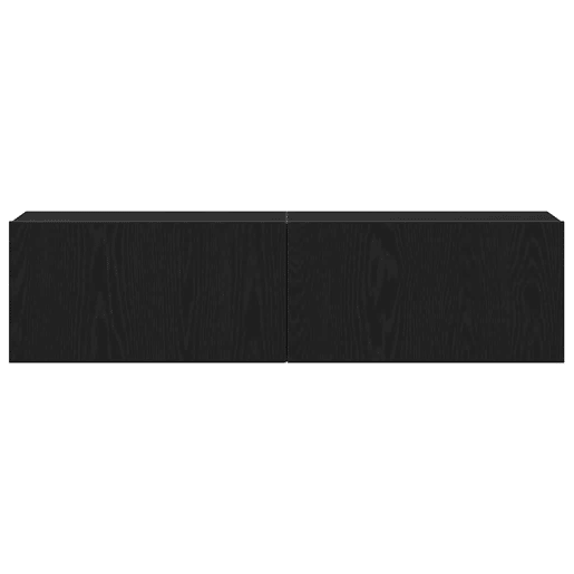 Móvel de TV - Modulo de TV - Armário de TV 120x30x30,5cm derivados de madeira carvalho preto
