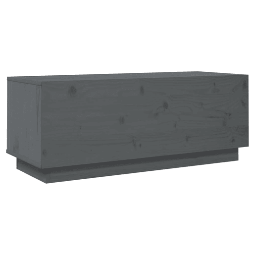 Móvel de TV - Modulo de TV - Armário de TV 90x35x35 cm madeira de pinho maciça cinza