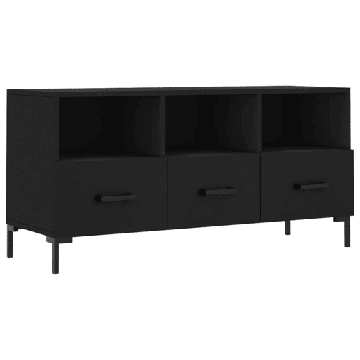 Móvel de TV - Modulo de TV - Armário de TV 102x36x50 cm derivados de madeira preto
