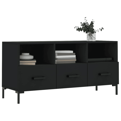 Móvel de TV - Modulo de TV - Armário de TV 102x36x50 cm derivados de madeira preto