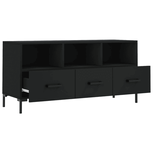 Móvel de TV - Modulo de TV - Armário de TV 102x36x50 cm derivados de madeira preto