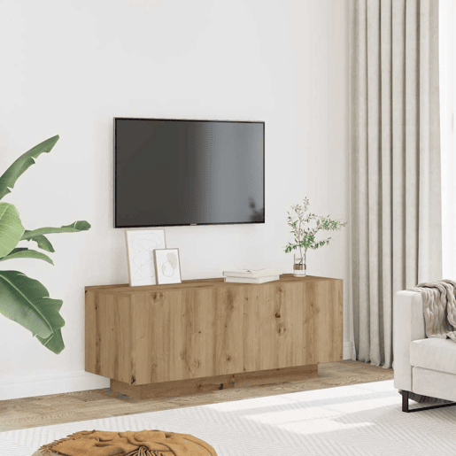 Móvel TV - Modulo de TV - Armário de TV 100x35x40 cm derivados de madeira carvalho artisiano
