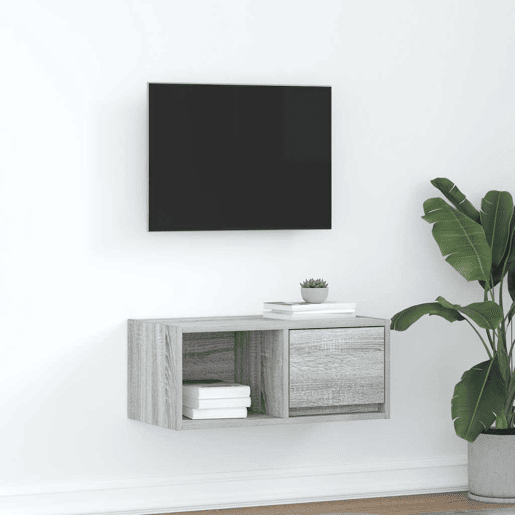 Móvel de TV - Modulo de TV - Armário de TV 60x31x25,5 cm derivados de madeira cinzento sonoma