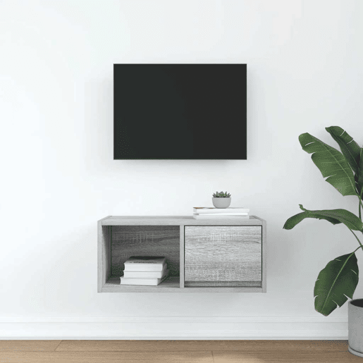 Móvel de TV - Modulo de TV - Armário de TV 60x31x25,5 cm derivados de madeira cinzento sonoma