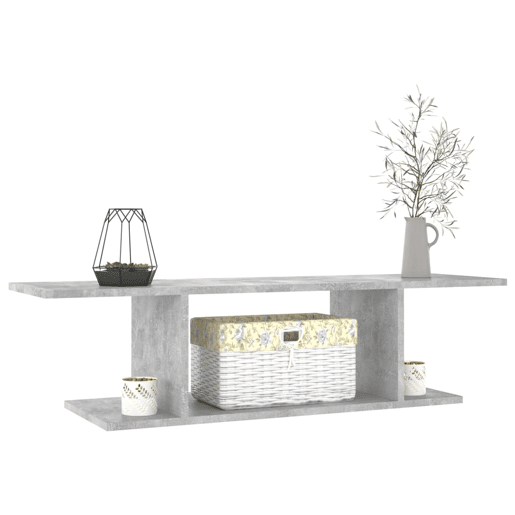 Móvel de TV - Modulo de TV - Armário de TV para parede 103x30x26,5 cm cinzento cimento
