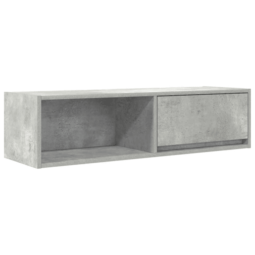 Móvel de TV - Modulo de TV - Armário de TV 100x31x25,5 cm derivados de madeira cinza cimento