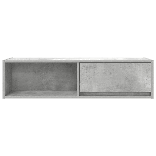 Móvel de TV - Modulo de TV - Armário de TV 100x31x25,5 cm derivados de madeira cinza cimento