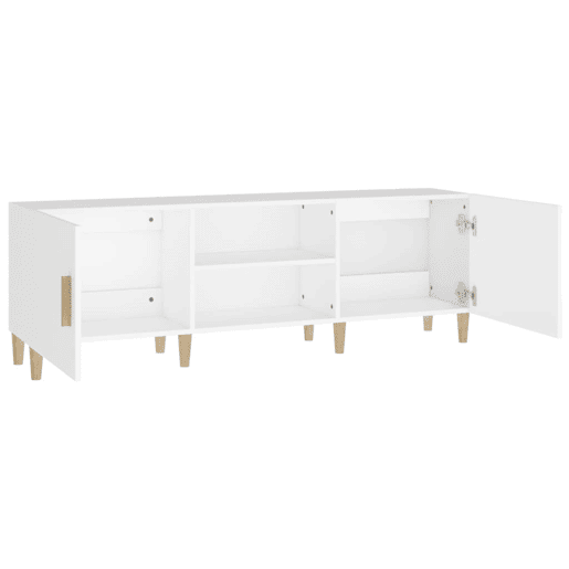 Móvel para TV - Móvel de TV - Armário de TV 150x30x50 cm madeira processada branco